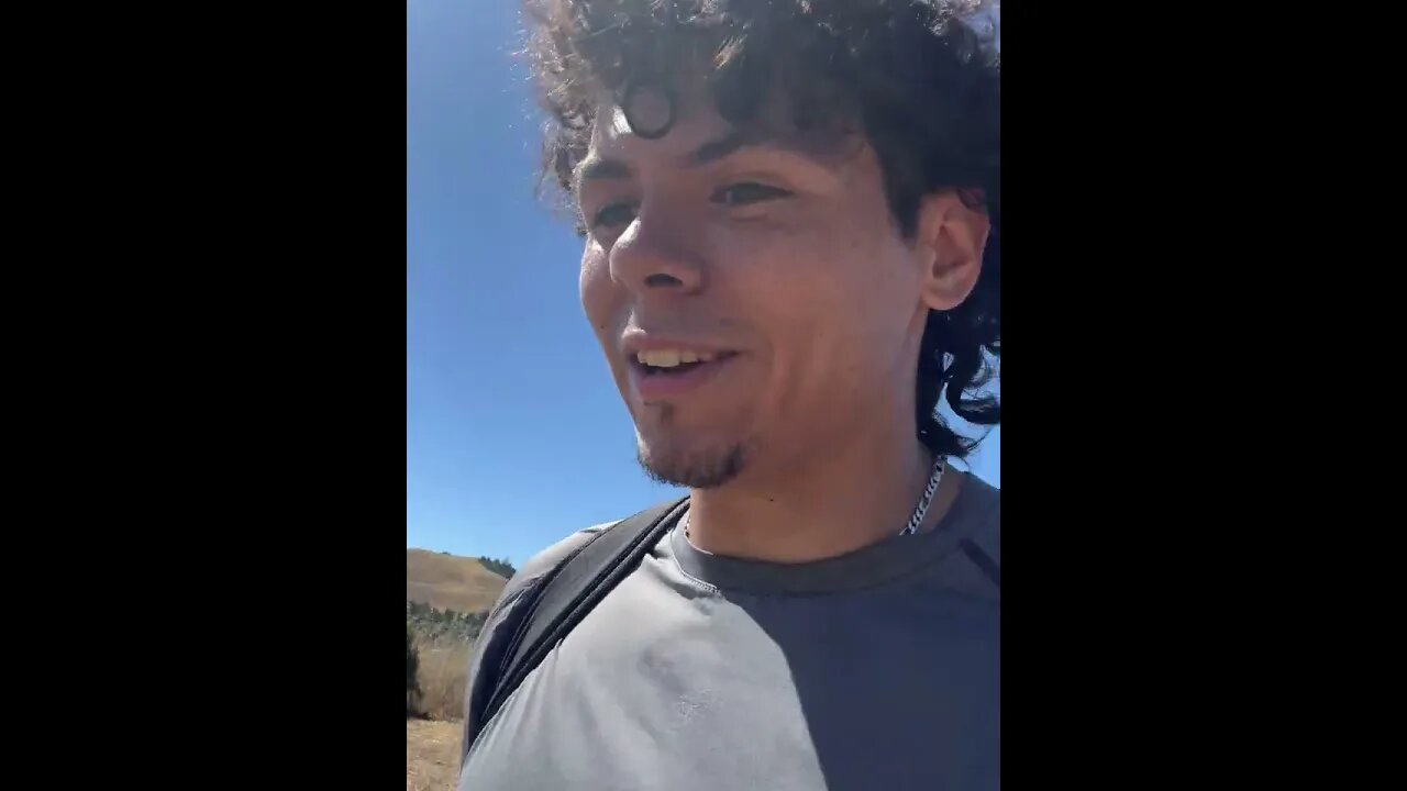 Hiking while talking about sacrifices necessary and unnecessary