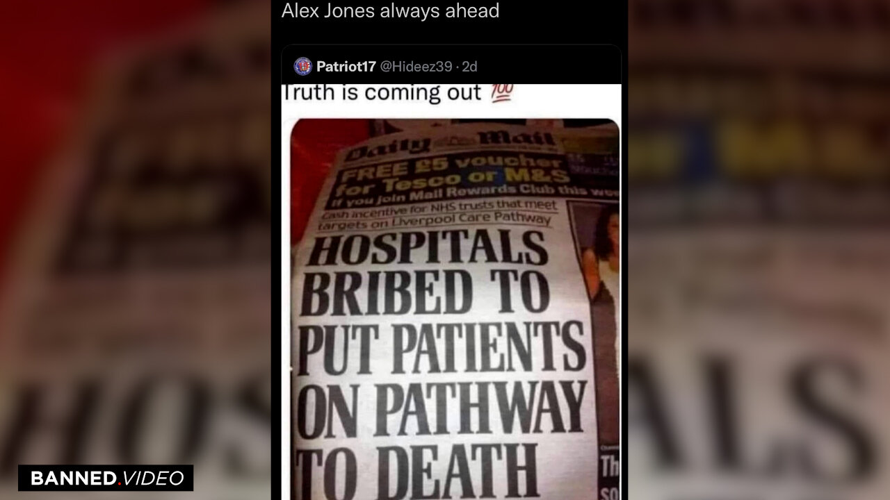 Breaking: British Government Admits To Paying Hospitals To Kill Covid Patients