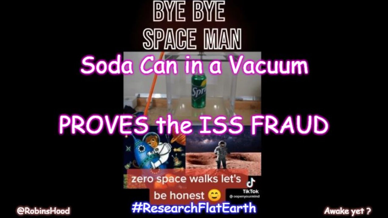 Soda Can in a Vacuum PROVES the ISS is just a FRAUD