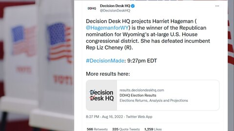 Liz Cheney Reacts to Primary Election Loss