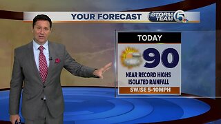 Monday midmorning forecast