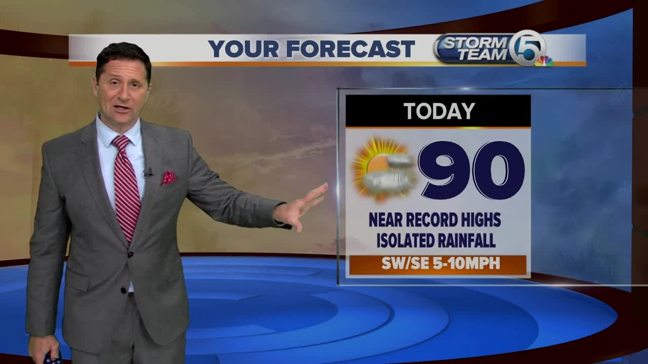 Monday midmorning forecast