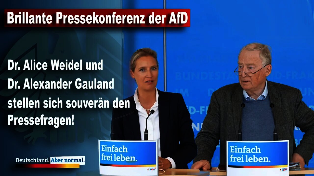 Brillante Pressekonferenz der AfD