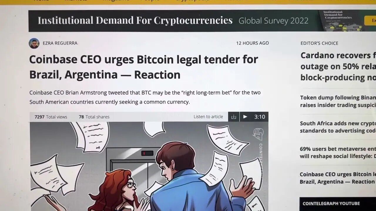 BLACKROCK COMPANY TELLS BRAZIL TO USE BITCOIN AS CURRENCY!!!