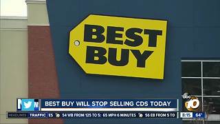 Best Buy will stop selling CDs today