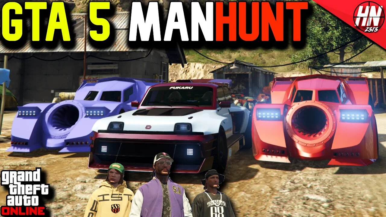 GTA 5 ManHunt! 2 VIGILANTES VS Penaud La Coureuse! ft. @gtanpc @twingeplaysgames​