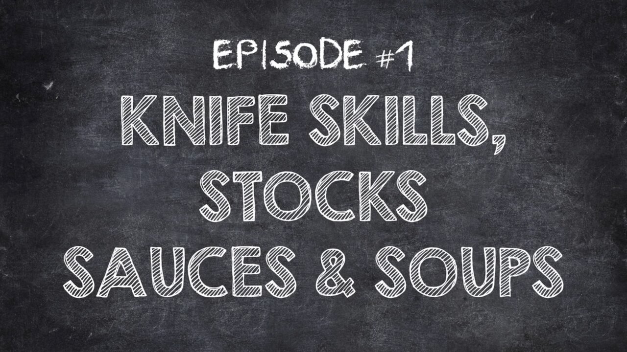 Cuisinart Culinary School Episode #1 - Knife Skills, Stock, Sauces, and Soups