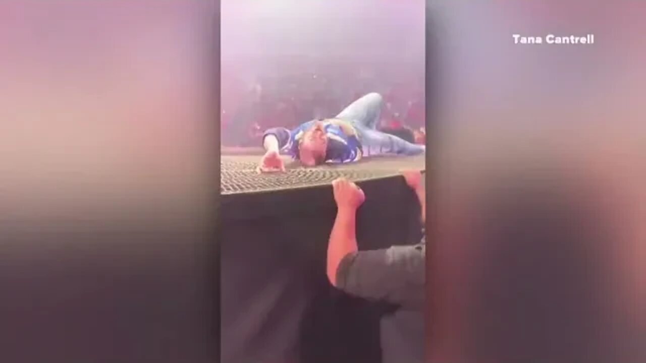 Post Malone takes hard fall during concert in St Louis