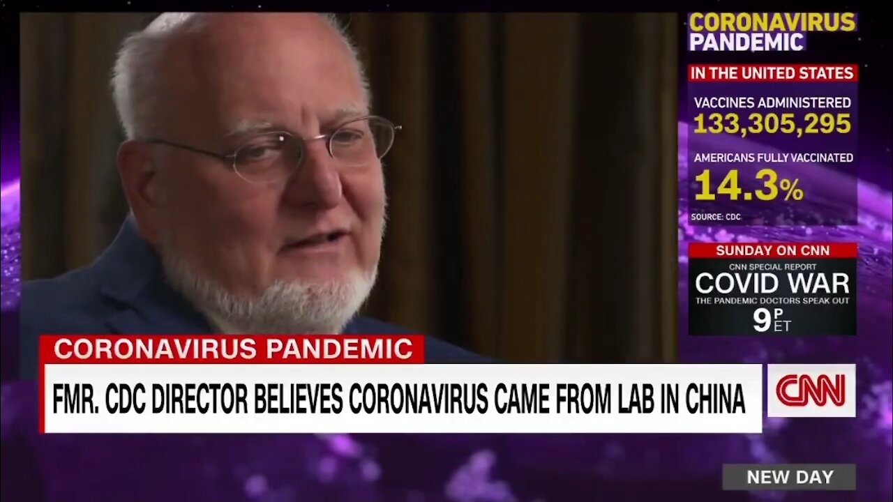 Ex CDC Director Shocks CNN With His Theory on Origin of COVID