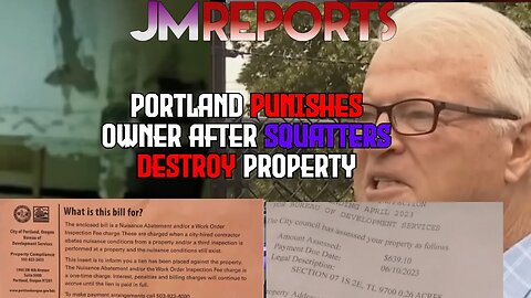 Portland PUNISHES man being a victim of homeless crime