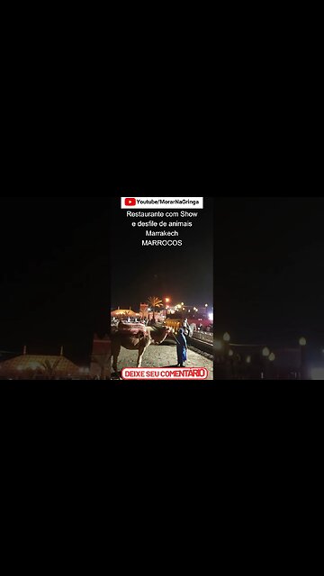 Restaurante com desfile e show de animais no Marrocos