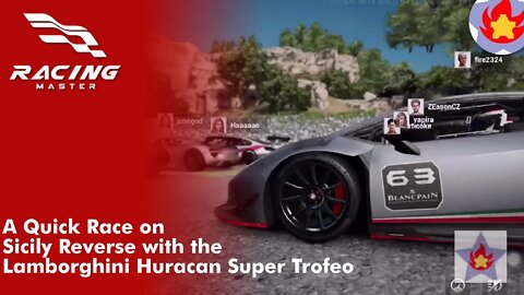 A Quick Race on Sicily Reverse with the Lamborghini Huracan Super Trofeo | Racing Master