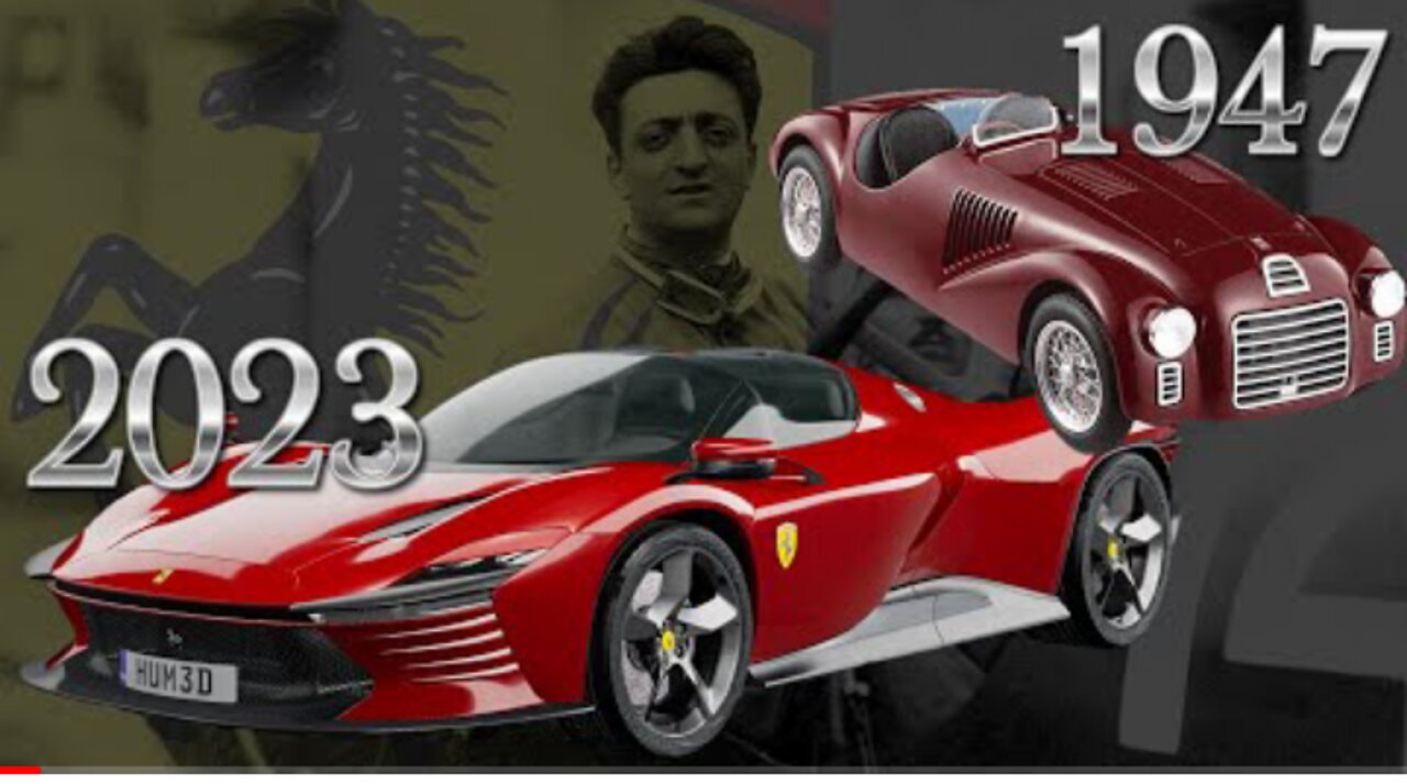 Ferrari evolution from 1947 to 2023