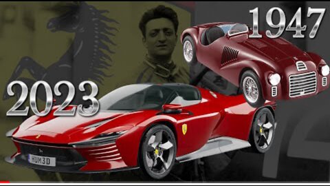 Ferrari evolution from 1947 to 2023