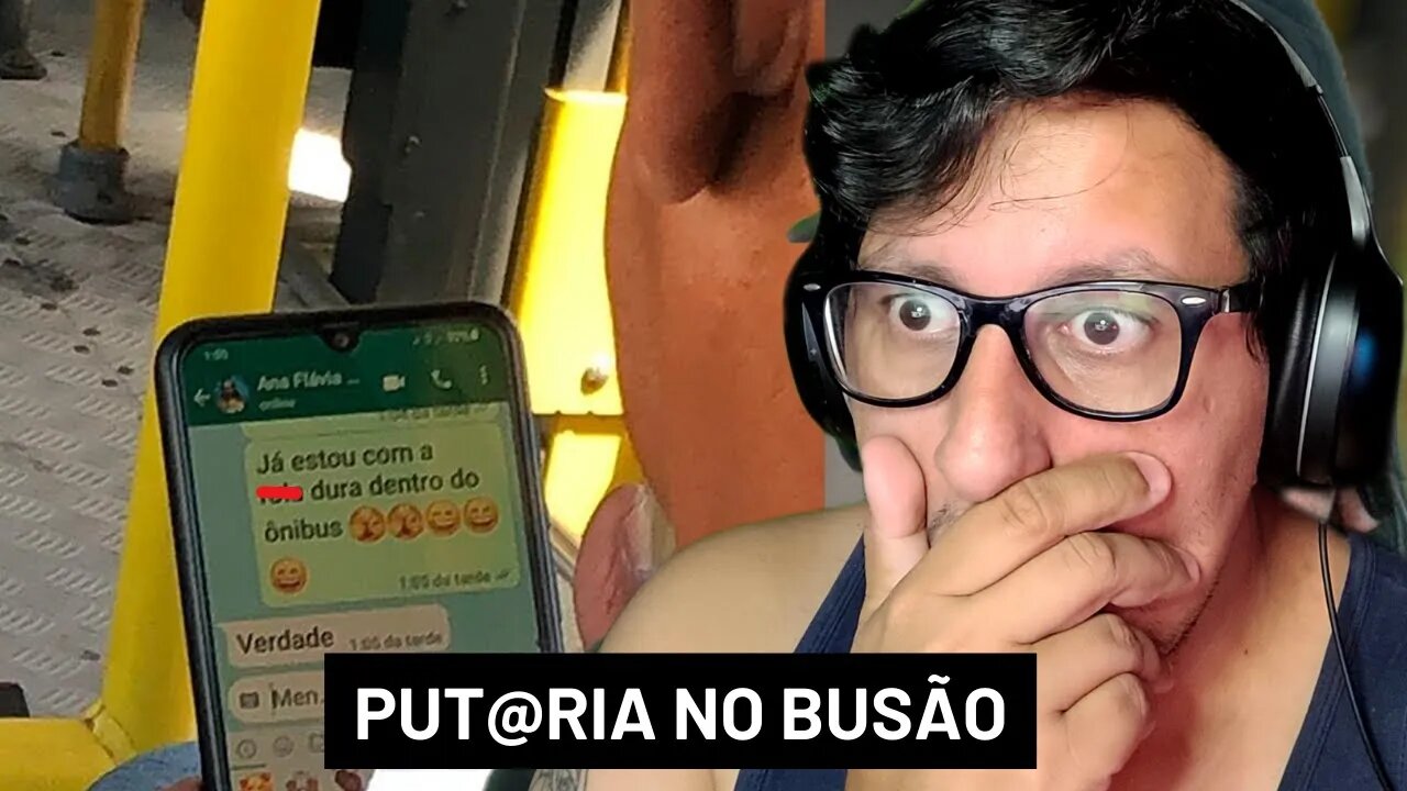 flagras de conversas estranhas no ônibus