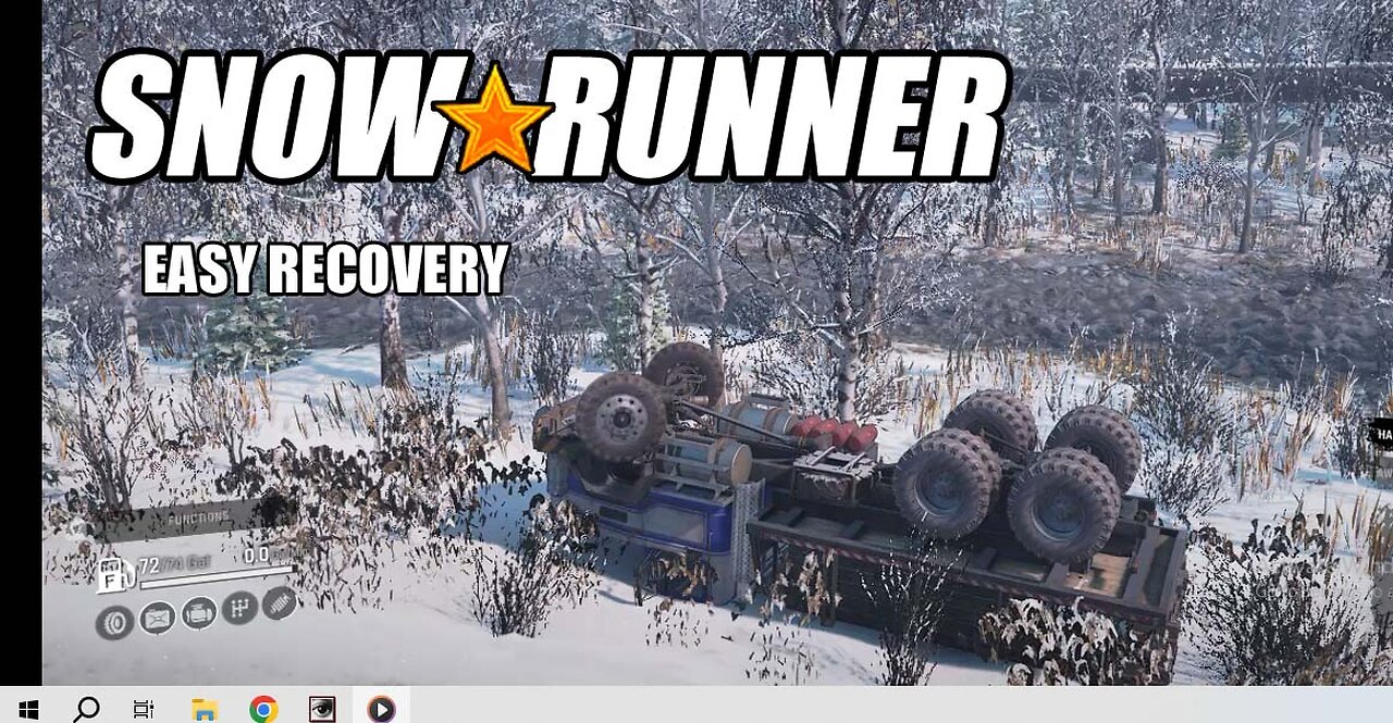 SnowRunner - Easy flatbed truck and cargo recovery