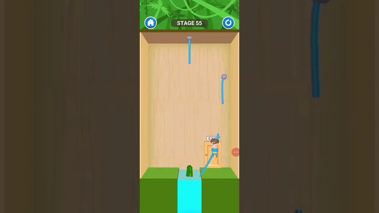 rescue cut rope puzzle 😎 #shorts