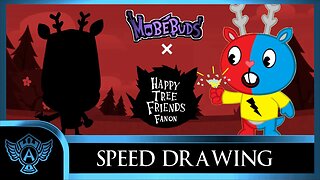 Speed Drawing: Happy Tree Friends Fanon - Shockles | Mobebuds Style