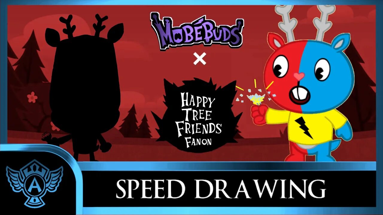 Speed Drawing: Happy Tree Friends Fanon - Shockles | Mobebuds Style