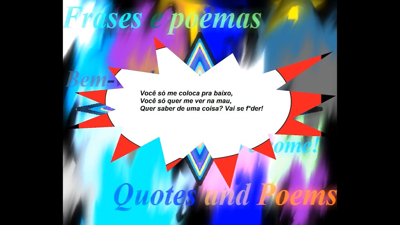 Você só me coloca pra baixo, quer me ver na mau... [Frases e Poemas]