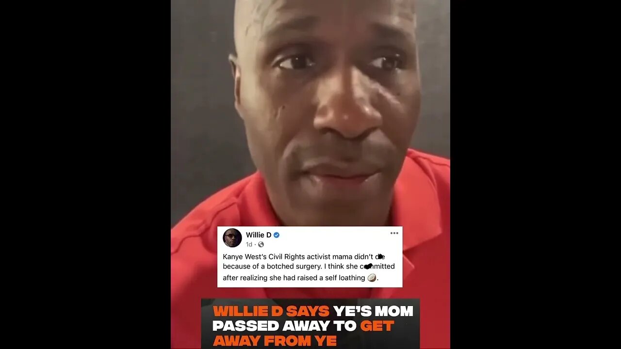 WillieD made a statement about Kanye’s mom and is receiving backlash due to it‼️ Thoughts