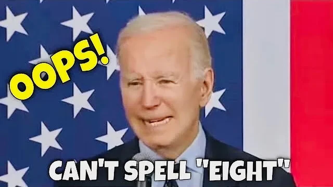 Joe Biden Misspelled “EIGHT” today…