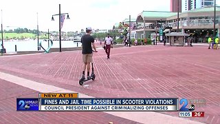 Baltimore City introduces bill to criminalize scooter offenses