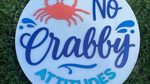 No Crabby Attitudes Wood Door Hanger Kit |Hard Working Mom |How to