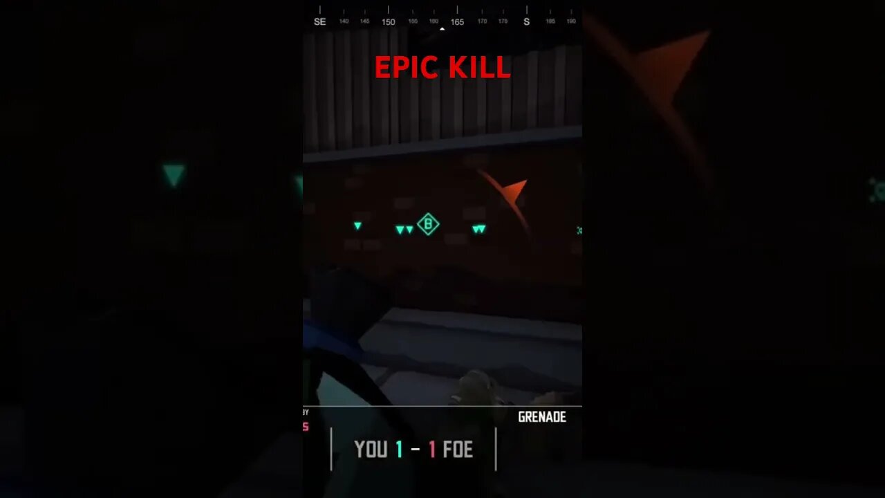 AN EPIC KILL #gaming #funny #polygon #grenade