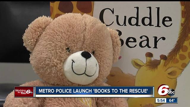 IMPD launch 'Books to the Rescue' to collect books and stuffed animals to keep in their patrol cars