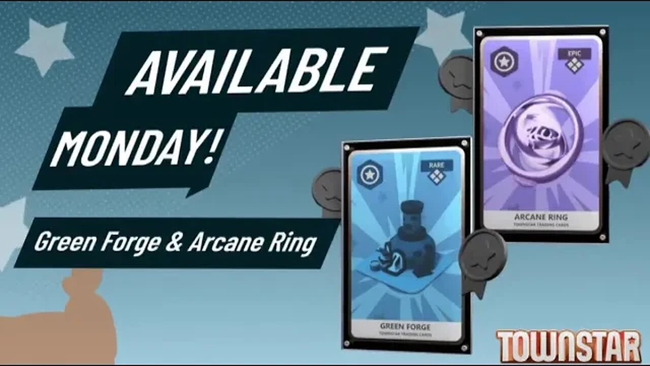Town Star Weekly NFT Sale Available Monday 17th July 2023: Green Forge (Rare) & Arcane Ring (Epic)
