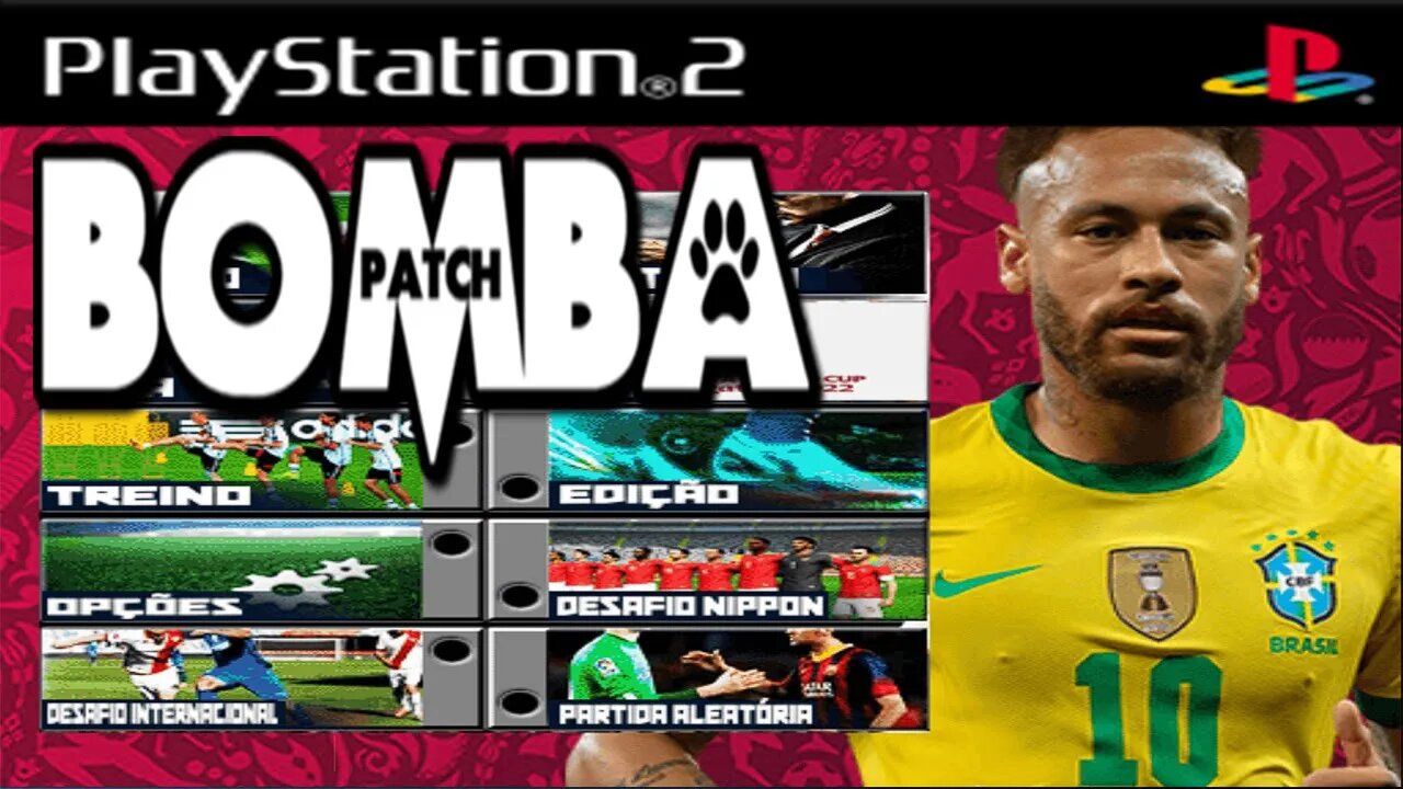 BOMBA PATCH 2023 (PS2) COPA DO MUNDO NARRAÇÃO LUIZ ROBERTO DOWNLOAD ISO GRÁTIS