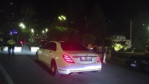 MASSIVE Maybach S650 white black details arriving in style at Monte Carlo Casino [4k 60]