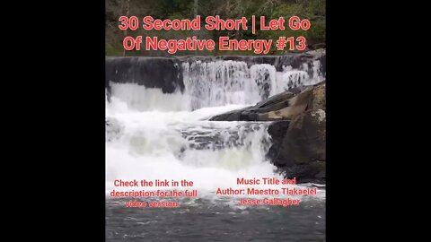 30 Second Short Of Let Go Of Negative Energy | #meditation #shorts #shortsvideo #waterfall #13