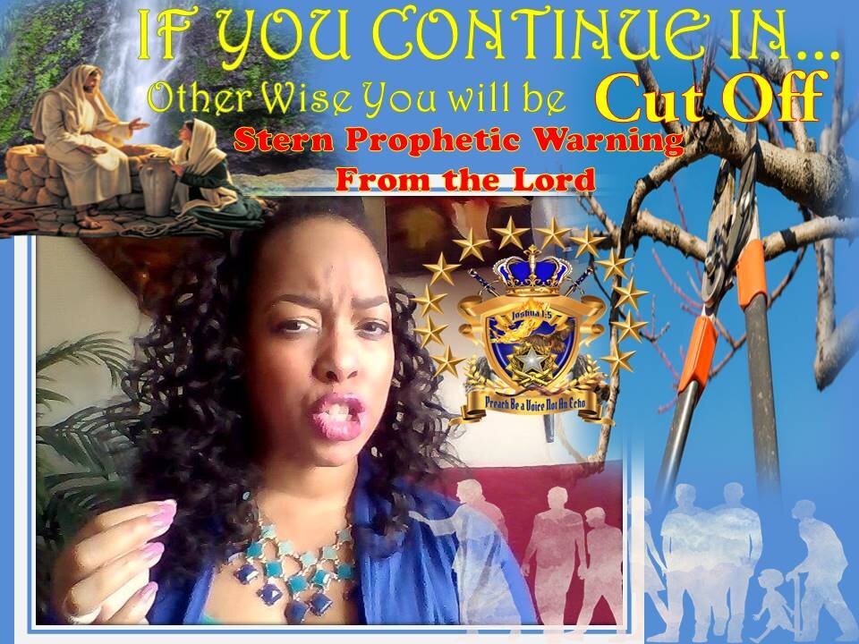 (Prophetic Word) Stern Warning-The Lord Says "IF YOU" CONTINUE IN. OTHERWISE YOU WILL BE CUT OFF!