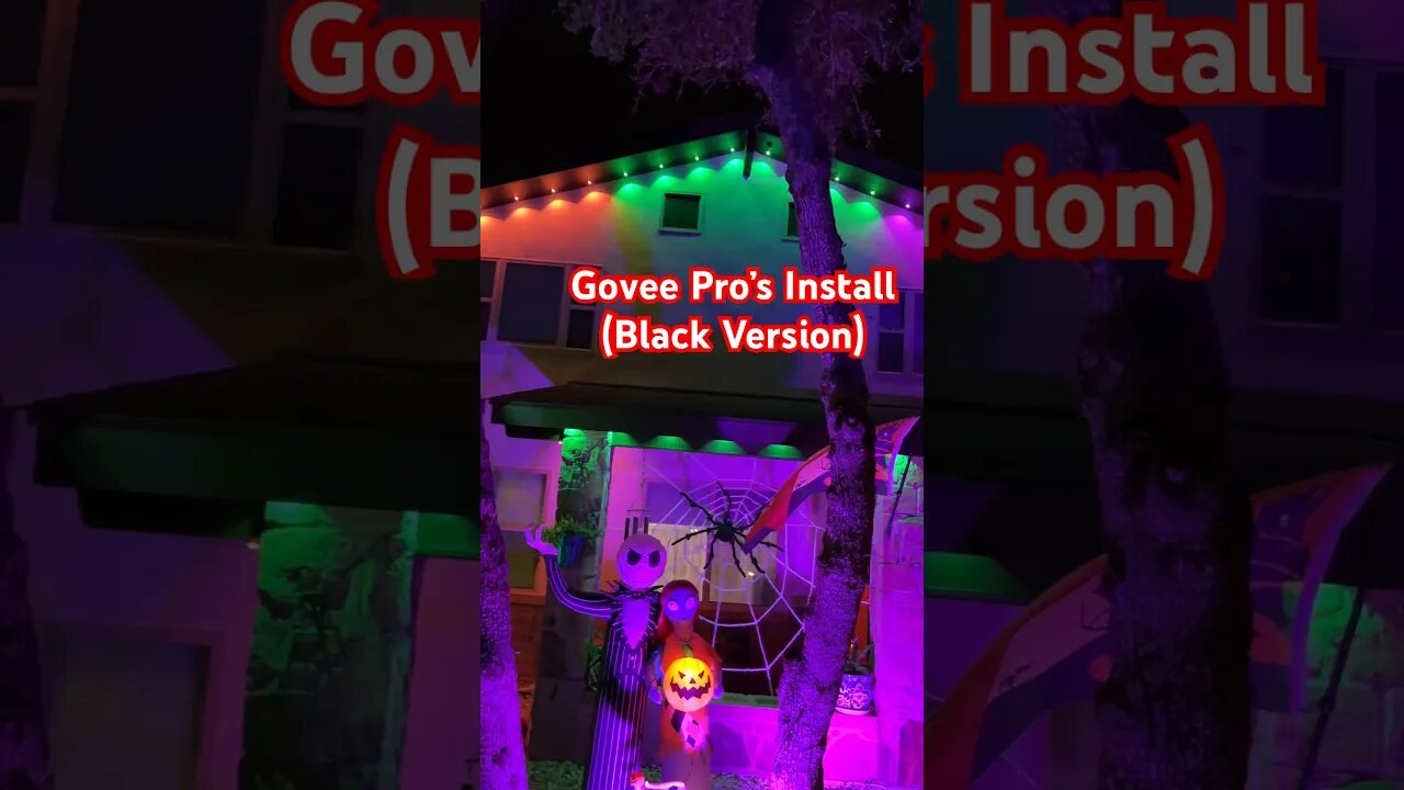 Govee Pro’s Install (Black Version) @GOVEE #fyp #howto #diy #halloween #govee