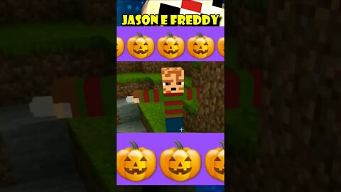 Freddy x Jason no universo do minecraft !!!!!🎃🎃🎃🎃🤯🤯🤯🤯🤯🤯😍😱😱😱#minecraft #shorts #viral #fypシ