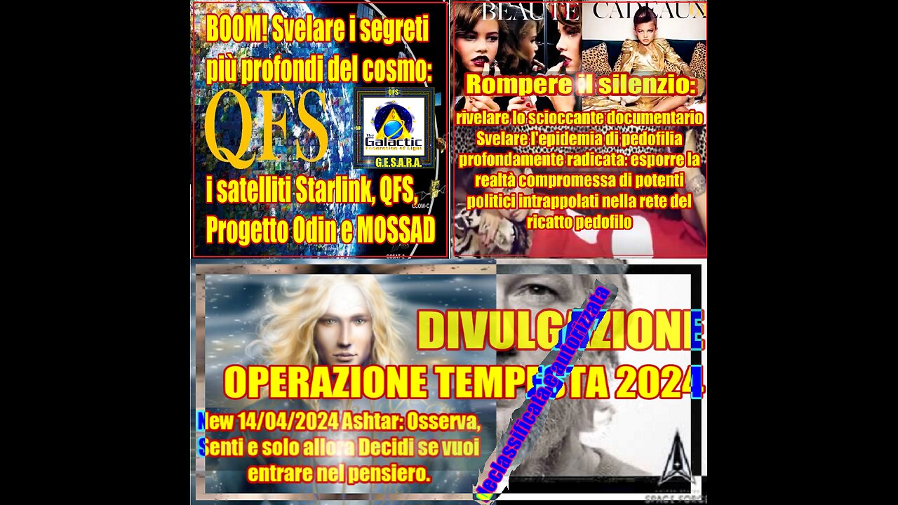 👽🛸✅New 14/04/2024 OPERAZIONE TEMPESTA 2024