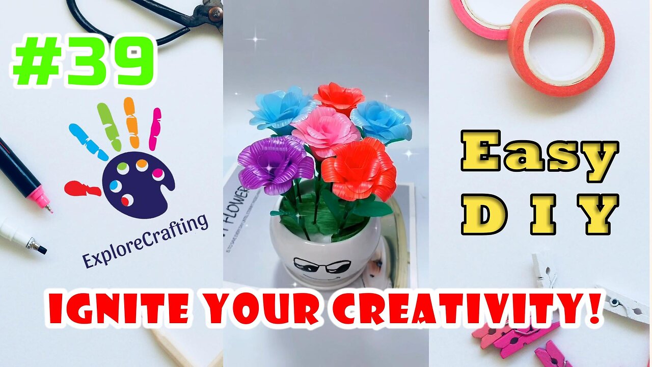 Easy DIY Flowers from Common Supplies #39