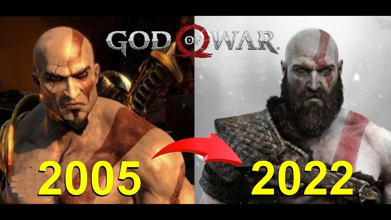 Evolução de God Of War 2005 - 2022