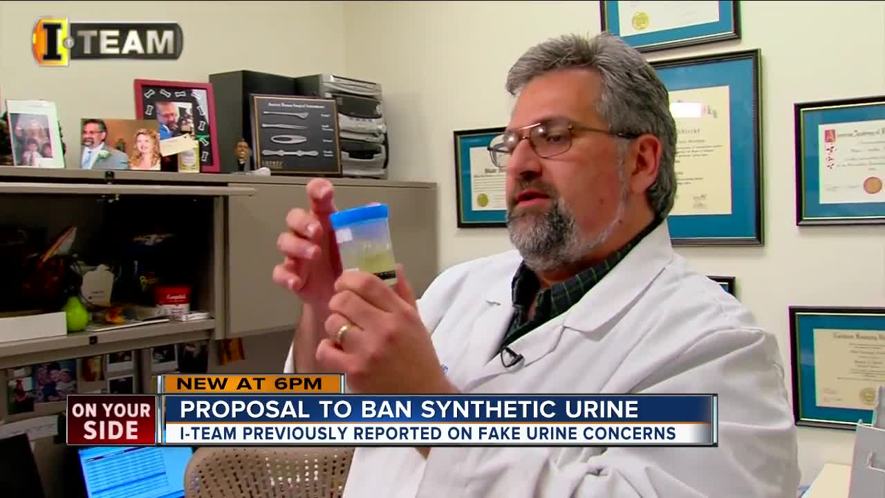 Ohio legislature considers proposal to ban synthetic urine