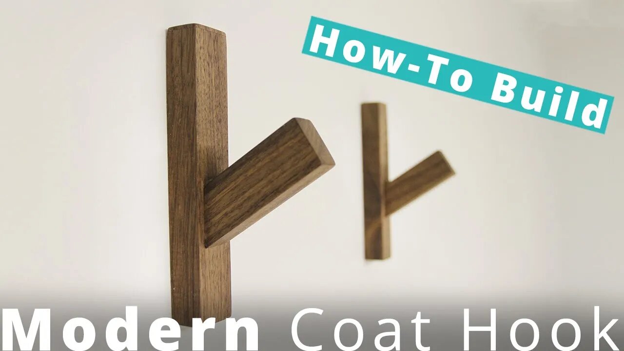 How to Build a Modern Coat Hook DIY Project | Woodworking