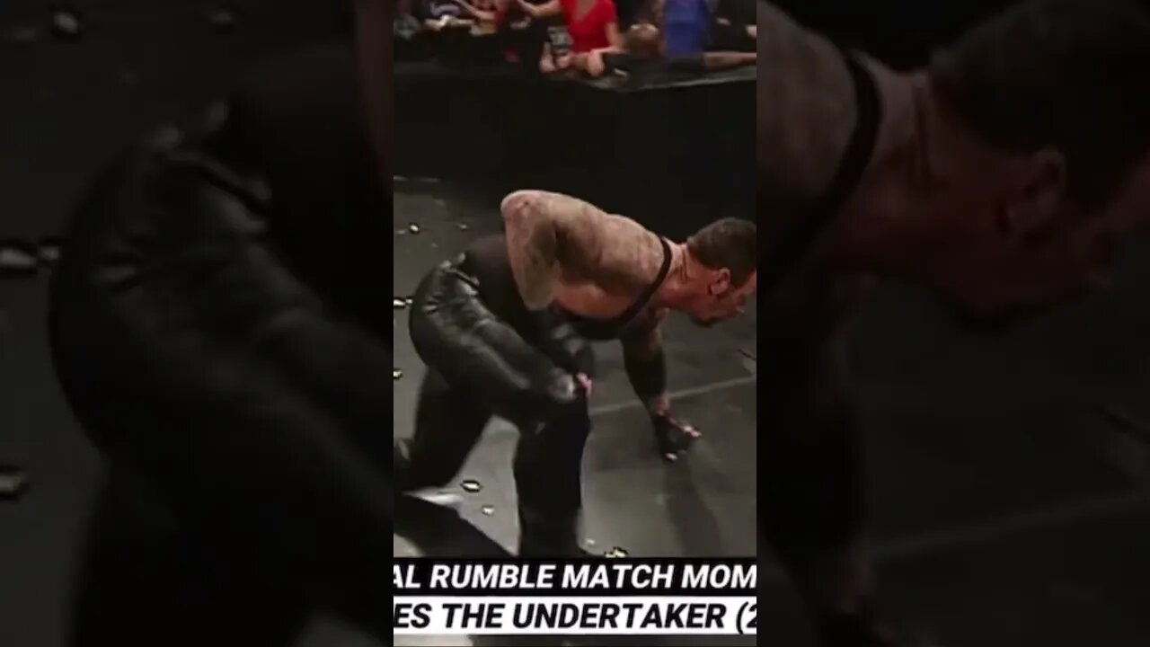 Maven eliminates The Undertaker from the Royal rumble #wwe #shorts