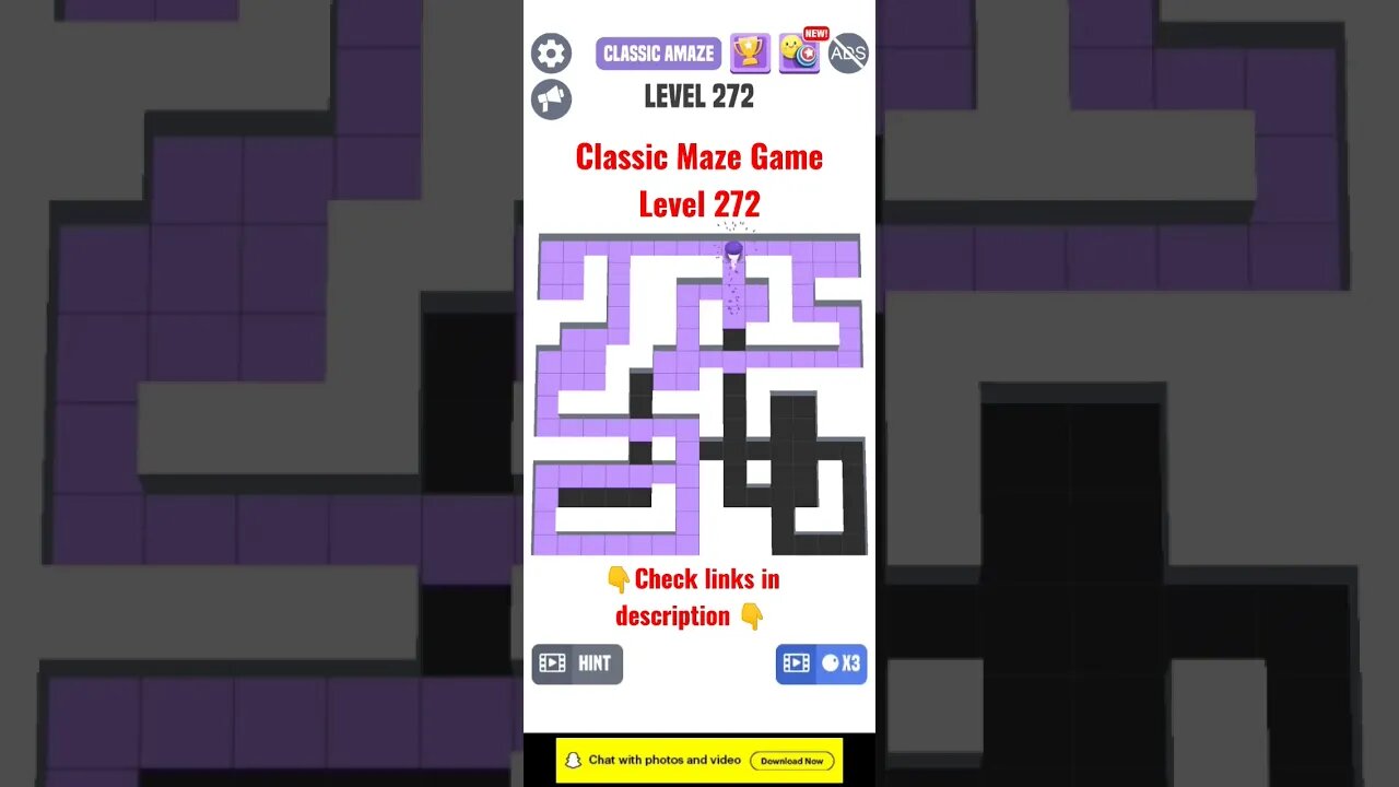 Classic Maze Game Level 272. #shorts