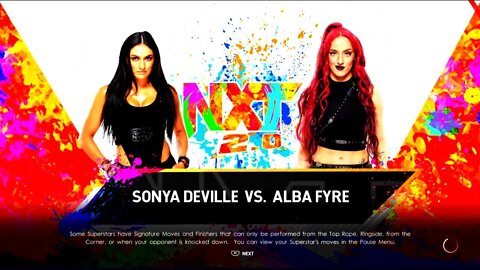 NXT Sonya Deville vs Alba Fyre