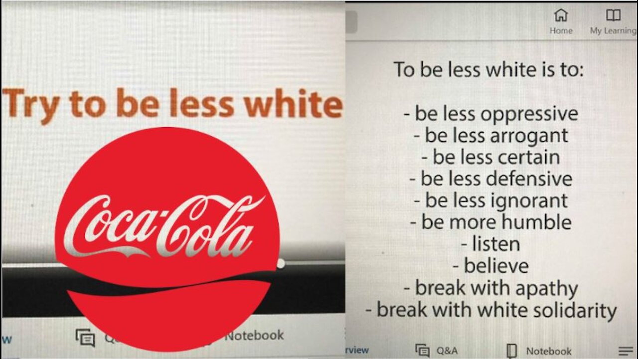 Coca Cola Tells Employees: TRY TO BE LESS WHITE!