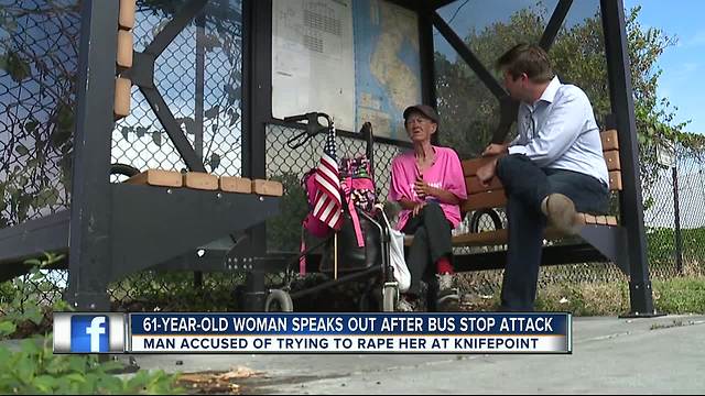 61-year-old woman speaks out after bus stop attack