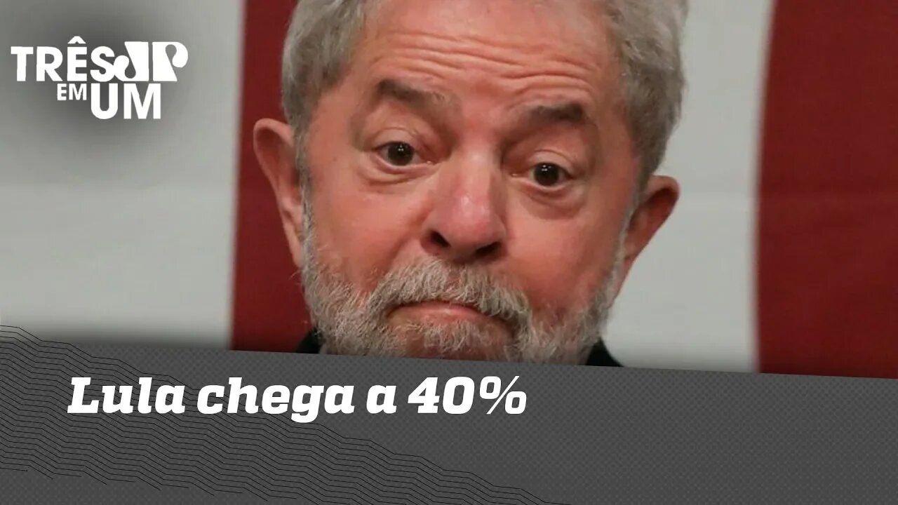 CNT/MDA: Lula chega a 40%