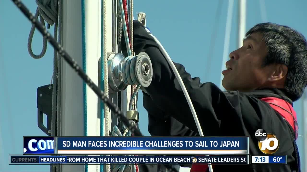 Blind sailor sets sail for Japan