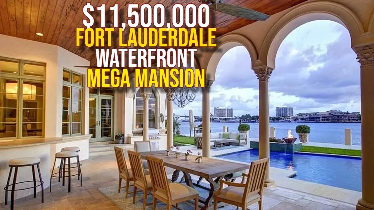 Inside $11,500,000 Florida Waterfront Mega Mansion